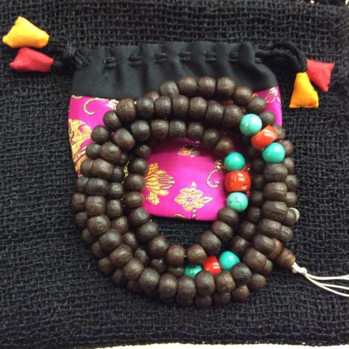 Authentic Bodhi Seed Tibetan Buddhist 108 Prayer Mala Rosary