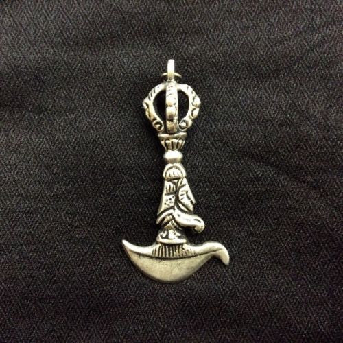 Dakini Knife Tibetan Buddhist Ritual Item Tibetan Silver Handmade from Nepal
