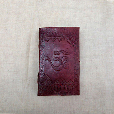OM AUM INDIAN LARGE Leather Bound Handmade Paper Journal Diary Note Book