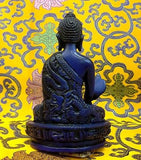 Medium Medicine Buddha Tibetan Statue Handmade from Nepal Resin 5.25 Inch