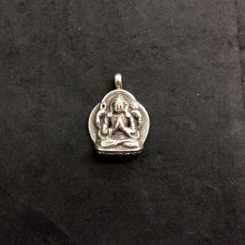 Avalokitesvara Chenrezig Compassion Sterling Silver 925 Pendant Made in Nepal