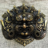 Brass DRAGON Mask Tibetan Buddhist Bronze Handcrafted from Nepal Very Detailed