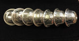 TRADITIONAL SET OF 7 STERLING SILVER TIBETAN BUDDHIST RITUAL OFFERING BOWLS 925