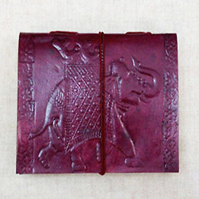 Royal Elephant on MEDIUM Leather Bound Handmade Paper Journal Diary Note Book