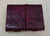 Royal Elephant on SMALL Leather Bound Handmade Paper Journal Diary Note Book