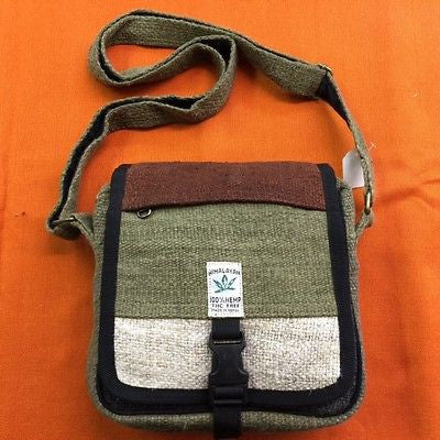 HEMP Multi Color Hippe Boho Vintage Style Bag Adjustable Strap MEDIUM