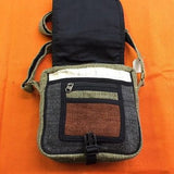 HEMP Multi Color Hippe Boho Vintage Style Bag Adjustable Strap MEDIUM