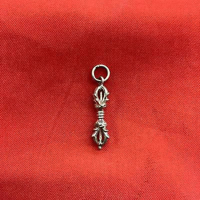 Tibetan Buddhist DORJE VAJRA Pendant STERLING SILVER 925
