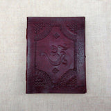OM AUM INDIAN X-LARGE Leather Bound Handmade Paper Journal Diary Note Book