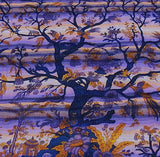 Tree Of Life Indian Tapestry Bed Sheet Bed Cover Wallhanging Cotton Queen Purple