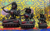 Large Manjushiri Wisdom Buddha Tibetan Statue Handmade Nepal Resin 8.25 Inch