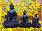 Medium Medicine Buddha Tibetan Statue Handmade from Nepal Resin 5.25 Inch