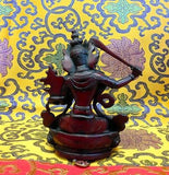 Medium Manjushiri Wisdom Buddha Tibetan Statue Handmade Nepal Resin 5.75 Inch