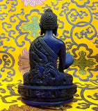 Medium Medicine Buddha Tibetan Statue Handmade from Nepal Resin 5.25 Inch