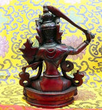 Large Manjushiri Wisdom Buddha Tibetan Statue Handmade Nepal Resin 8.25 Inch