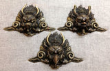 Dragon Mask Tibetan Buddhist Bronze Handcrafted from Nepal Very Detailed Medium