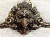 Garuda Mask Tibetan Buddhist Bronze Handcrafted from Nepal Very Detailed Medium