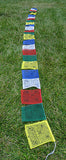 13 Feet Long 25 Tibetan Buddhist Prayer Flags Cotton Made by Tibetan Refugees SMALL